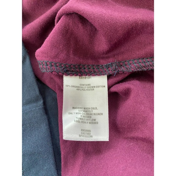 BP Split Sport Long Sleeve Graphic Top In Navy/Purple Redone Sport - Picture 9 of 9